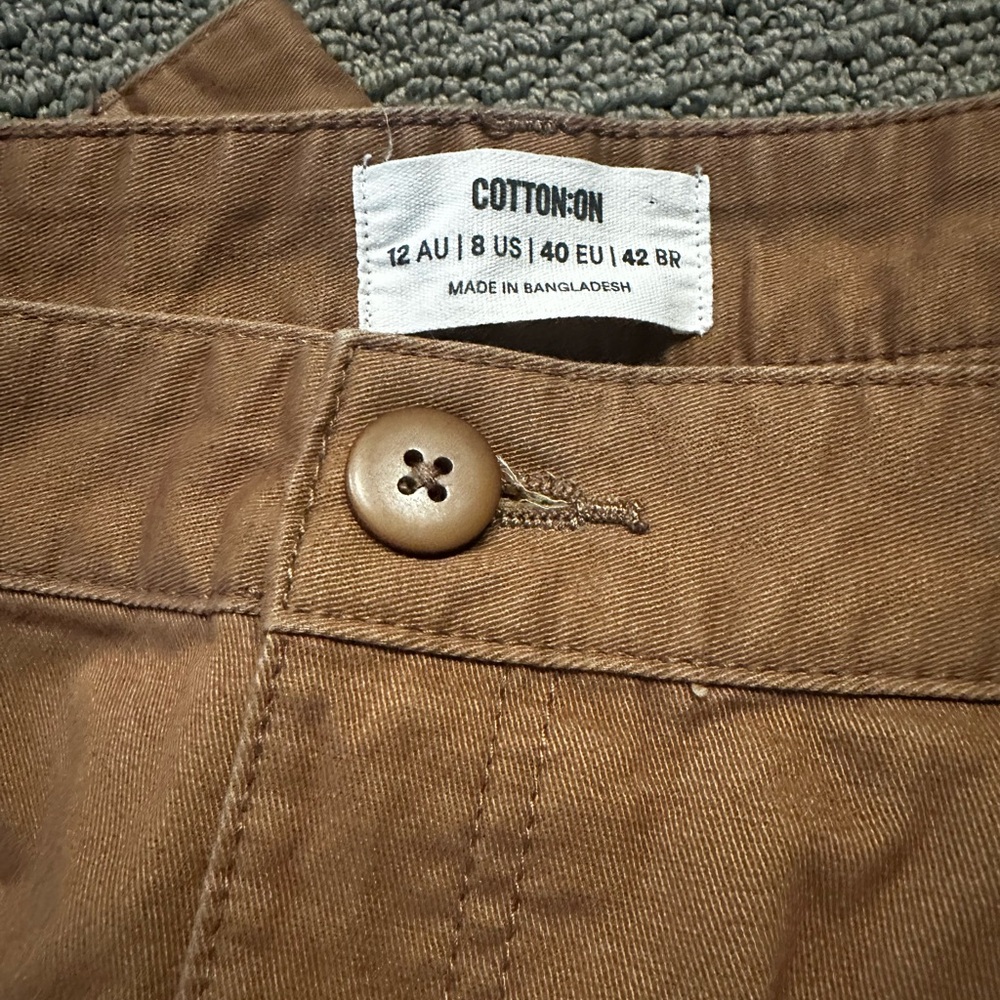 Cotton On Tan wide leg trousers